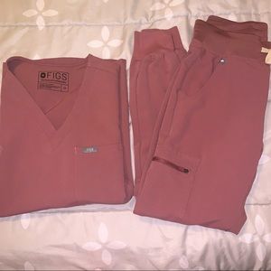 Figs Mauve Scrub Set XS/XXSP